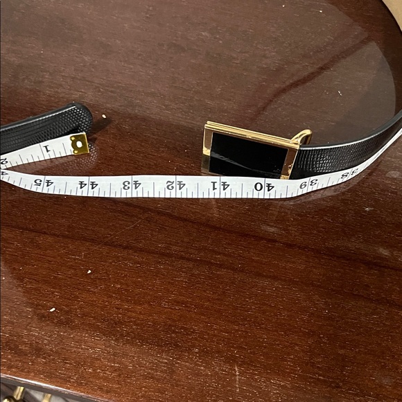 Talbots Black and Gold Women's Belt - Picture 2 of 3